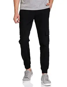 Amazon Brand - Symbol Men's Stretchable Slim Fit Cargo Jogger Pants | Chinos | Casual Trousers
