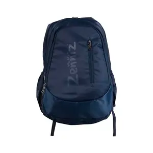 Zenniz Laptop Backpack, Navy Blue, 15.6 inch Compatible, Water-Resistant, Multiple Compartments