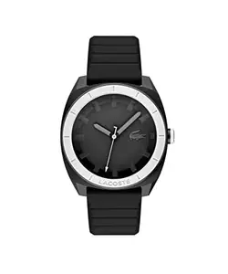 Lacoste Sprint Qtz Basic Black Round Dial Men's Watch|Silicone Material|Multi Color Band - 2011259
