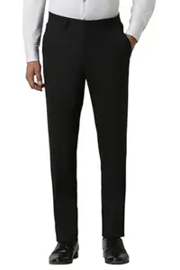 Van Heusen Men's Fashion Formal Mid Rise Slim Fit Premium Formal Trousers | Superior Comfort | Auto-Flex Waist Band | Soft Touch