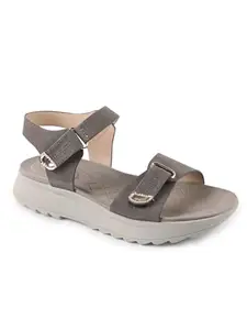 Carlton London Women Fashion Sandal,D.GREY,UK-8