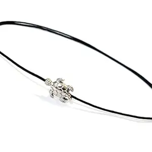 Divine forever India Tortoise Anklet with black cord for (unisex adult)