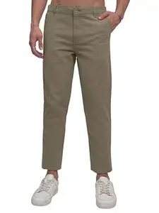 Highlander Men’s Slim-Fit Chino Trousers | Stretchable & Stylish | Smart Casual Essential | Chino Trouser for Men | Men Trousers