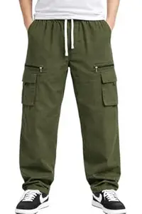 ODDMONKEY Men Cargo || Casual Trouser || Cargo Pant for Men - Stylish, Comfortable, Multi-Pocket Design for Outdoor, Work Wear & Casual (Ccargo-01)