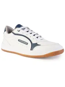 Buckaroo Weston Premium Vegan Synthetic White Casual Shoes for Men