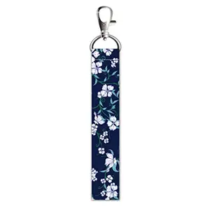 ISEE 360® Flowers Lanyard Bag Tag with Swivel Lobster for Gift Luggage Bags Backpack Laptop Bags Students Workers L X H 5 X 0.8 INCH