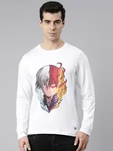 Bushirt Casual Printed White Color Mens T-Shirt - ANFS286863XL-XL