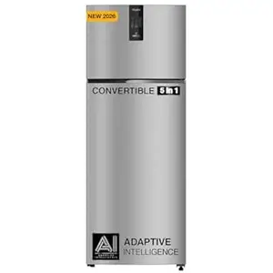 Whirlpool 431 L 2 Star IntelliFresh Convertible Inverter Frost Free Double Door Refrigerator (IF INV CNV 480 ALPHA STEEL (2S)-Y, 2026 Model)