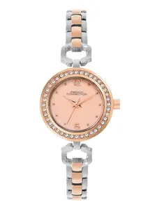 French Connection Analog Rose Gold Dial Women's Watch-FCN079RTM