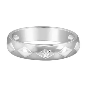 GIVA 925 Silver Timeless Ring For Him,Fixed Size, Indian 17, Adjustable | Gifts for Men and Boys | With Certificate of Authenticity and 925 Stamp | 6 Months Warranty