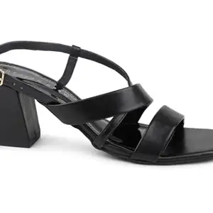 Design Crew Classic Ankle Strap Sandal With Modern Block Heel
