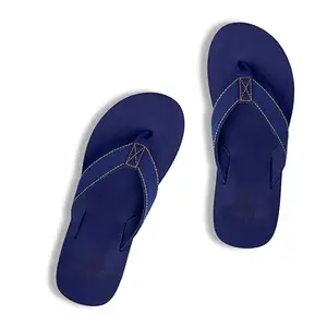 NoStrain Men’s Blue cotton Slippers – Ultra-Light, Arch Support, and Washable Comfort