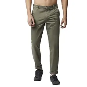 Thomas Scott Men's | Solid | 4 Slant Pockets | Regular Fit | Premiun Cotton | Formal wear Trouser | Casual Chino | Pants for Men (Plus Size)