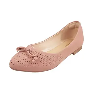 Metro Womens Synthetic Peach Ballerinas (Size (6 UK (39 EU))