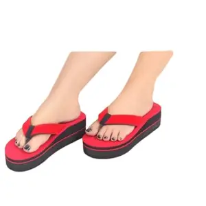 Women Red Bohemian Summer Shoes Slippers Fashion Style Beach Women Ladies Sandals Women's Sandals Women's Sandals (6)