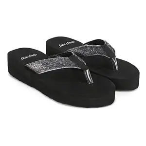 Skytrap Women Grey Synthetic Slippers Flipflop (numeric 7)
