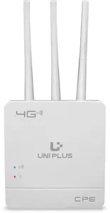 UniPlus WiFi 6 Router with 5G/4G SIM Support | 80–100m Range, Supports 32 Users, 512MB RAM, Plug & Play, Compatible with NVR, DVR, WiFi Cameras – Mobile SIM Based Wireless Router