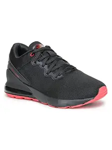 ABROS Men's Rambo ASSG1111 Sports Shoes- Black/B.Red- 9UK