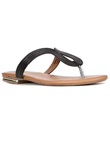 Bata Women's Slip-on Sandals - Black (7UK) (5716192)