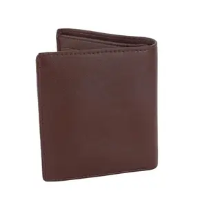 Flingo Leather Wallet for Men with Cash Compartment,Card Holder Slots, Coin Pocket & ID Pocket (Brown)