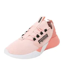Puma Womens Retaliate Mesh WN's Rose Dust-Hibiscus Flower-Black Running Shoe - 4UK (19555119)