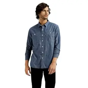 Levi's Men's Cotton Solid Slim Fit Shirt