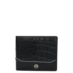 Da Milano Leather Bifold Men Wallet with Multicard Slot - Black (10617)