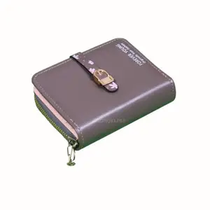 Women’s Leather Wallet ǀ Easy to Hold in Hand ǀ Compact 5 Card Slot ǀ Coin Pocket with Smooth Zip ǀ Long Currency Compartment with Button ǀ Elegant Key Holding ǀ RFID Protection