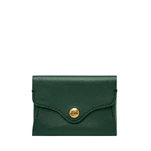 Fossil Women Leather Heritage Green Card Case Sl8230298