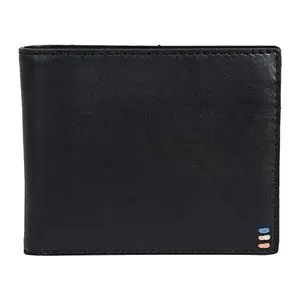 Leatherman Fashion LMN Genuine Leather Black Men's Wallet (8 Card Slots)