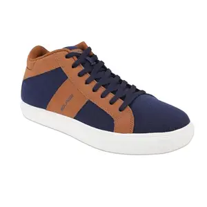 Bourge Men's Titlis16 Casual Shoes,Navy and Tan, 09