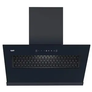 KAFF K-Series KES 90A Slant Filterless Auto Clean Kitchen Chimney, 90 CM, 1450 m3/hr Suction Capacity with Touch & Motion Sensor, 2 Years Comprehensive Warranty and Lifetime on Motor* (Black)