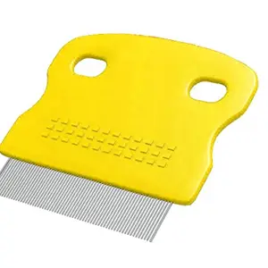Frackson Yellow Small Teeth Lice Comb Close teeth Safest way for Humans Men and Women & Pets Dogs