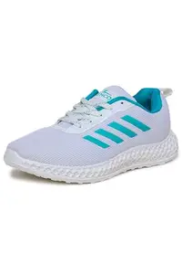ATHCO Women's Jessica White Sea Green Walking Shoes_06 UK (ATHDIP-16)
