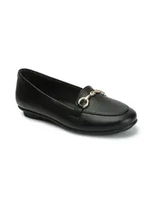 ELLE Women's Stylish Slip On Comfortable Loafers Colour-Black, Size-UK 8