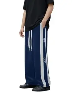 Mack Jonney Men’s Striped Track Pants | Side Stripe Design | Regular Fit | Casual & Athleisure Wear |Pack of 1-MMJ-53