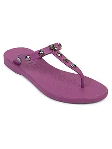 Elle Women's Slipper, Purple, 4