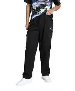 Puma Men's Relaxed Casual Pants (631182_Black