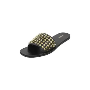Mochi Women Flat Fashion/Partywear slide Chappal UK/6 EU/39 (41-141)