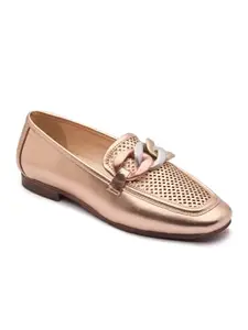 Michael Angelo Elegant and Comfortable Loafers for Women in Rare Rosegold Color (MA-6313)