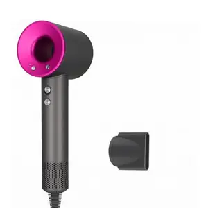 Lynacz Professional Leafless Compact Hair Dryer | Ionic Hammer Style | 5 Nozzles, High-Speed Drying, EU Plug 220–240V, Portable Size