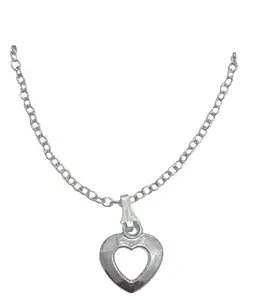 Mohii Open Heart Charm Pendant Necklace Sterling SilverChain