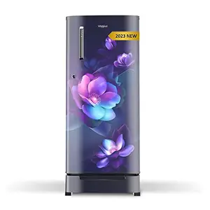 Whirlpool 184 L 2 Star Direct-Cool Single Door Refrigerator (205 WDE ROY 2S SAPPHIRE BLOOM-Z, With Base Stand, 2023 Model)
