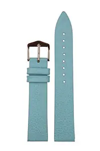 EXOR Lady Bird SkyBlue colour leather watch straps 18mm for women With Flat Finish Of 18MM Genuine Leather watch strap/band
