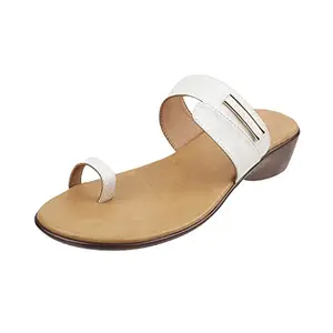 Mochi Womens Synthetic White Slippers (Size (3 UK (36 EU))