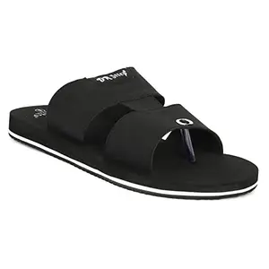 DR STTEP Men's Black Synthetic OrthoPedic Eva Insole Outdoor Fashionable Slip-on Slippers