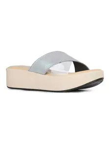 Inc.5 Womens Peach Casual Transparent Round Toe Sandals