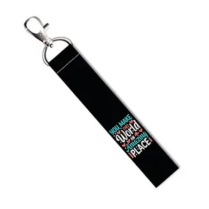 ISEE 360® You Make This World an Amazing Place Quotes Lanyard Bag Tag with Swivel Lobster for Gift Luggage Bags Backpack Laptop Bags Couple L X H 5 X 0.8 INCH