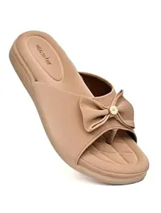 HEALTH FIT EXTRA SOFT Women's Comfortable Memory Foam Doctor Slippers/Flip-Flops|Fashionable Casual & Stylish|Lightweight & Breathable|Outdoor Synthetic Casual Chappals Sandals Ladies & Girls HF29