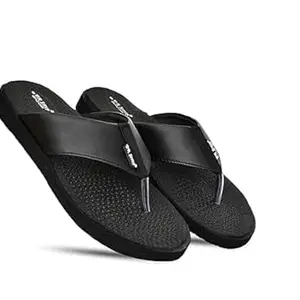 DR STTEP Comfortable Men's Black Slippers – Lightweight, Anti-Skid, Odour-Free & Flexible for Everyday_07_Pack of 4